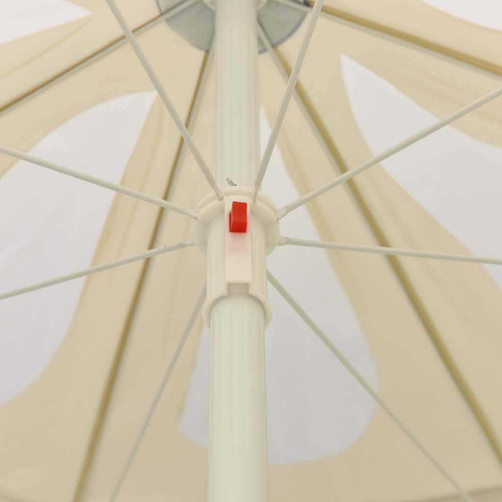 Vidaxl strandparasol 240 cm zandgeel