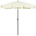 VidaXL Strandsonnenschirm 180x120 cm sandgelb