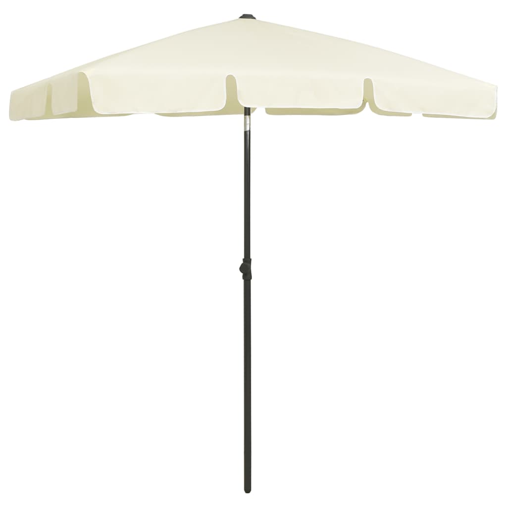 VidaXL Strandsonnenschirm 180x120 cm sandgelb