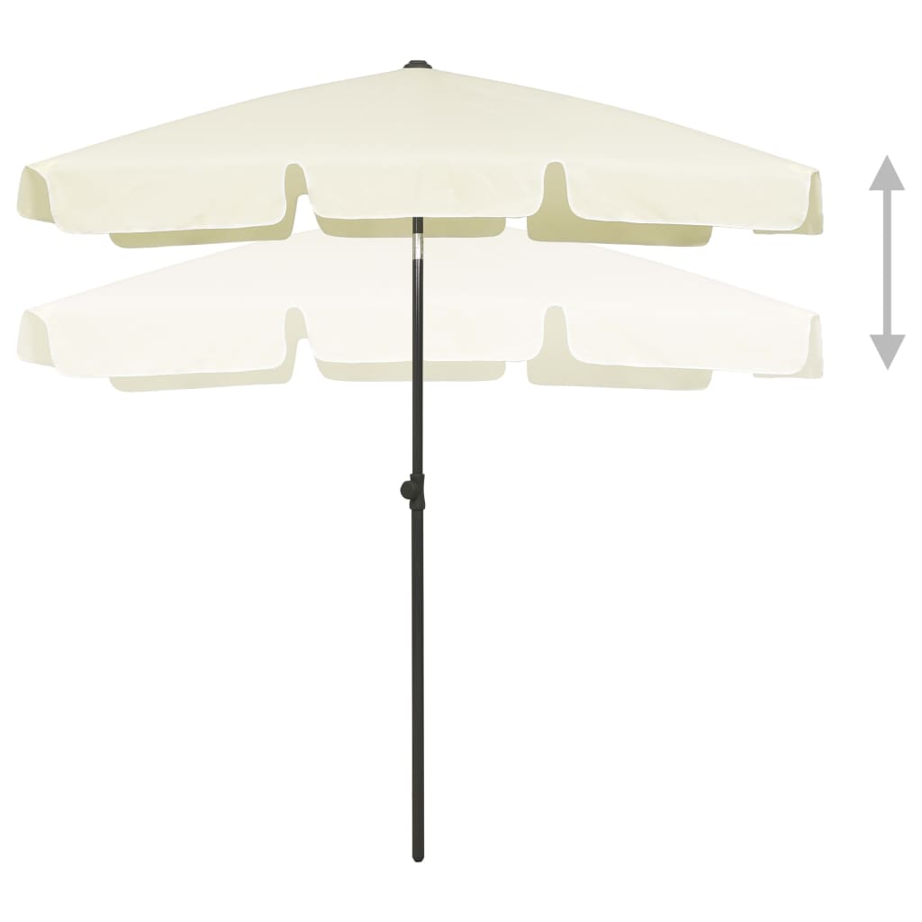 VidaXL Strandsonnenschirm 180x120 cm sandgelb