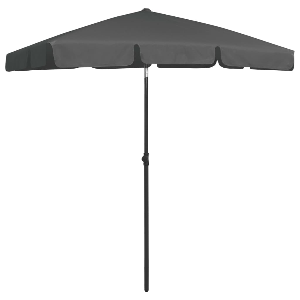 VidaXL Strandsonnenschirm 180x120 cm anthrazit