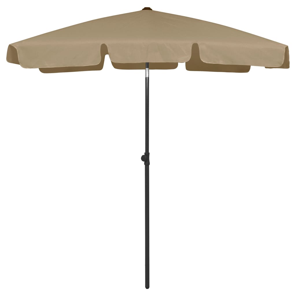 VidaXL Strandsonnenschirm 180x120 cm taupe