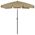 VidaXL Strandsonnenschirm 180x120 cm taupe