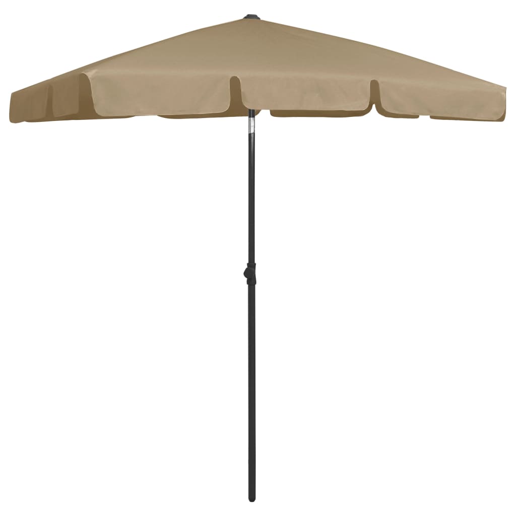 VidaXL Strandsonnenschirm 180x120 cm taupe