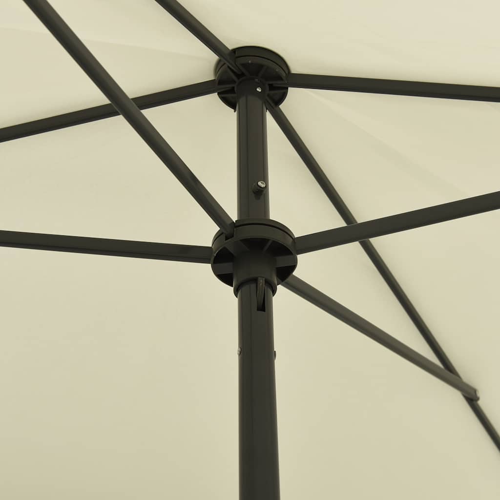 VidaXL Strandsonnenschirm 200x125 cm sandgelb