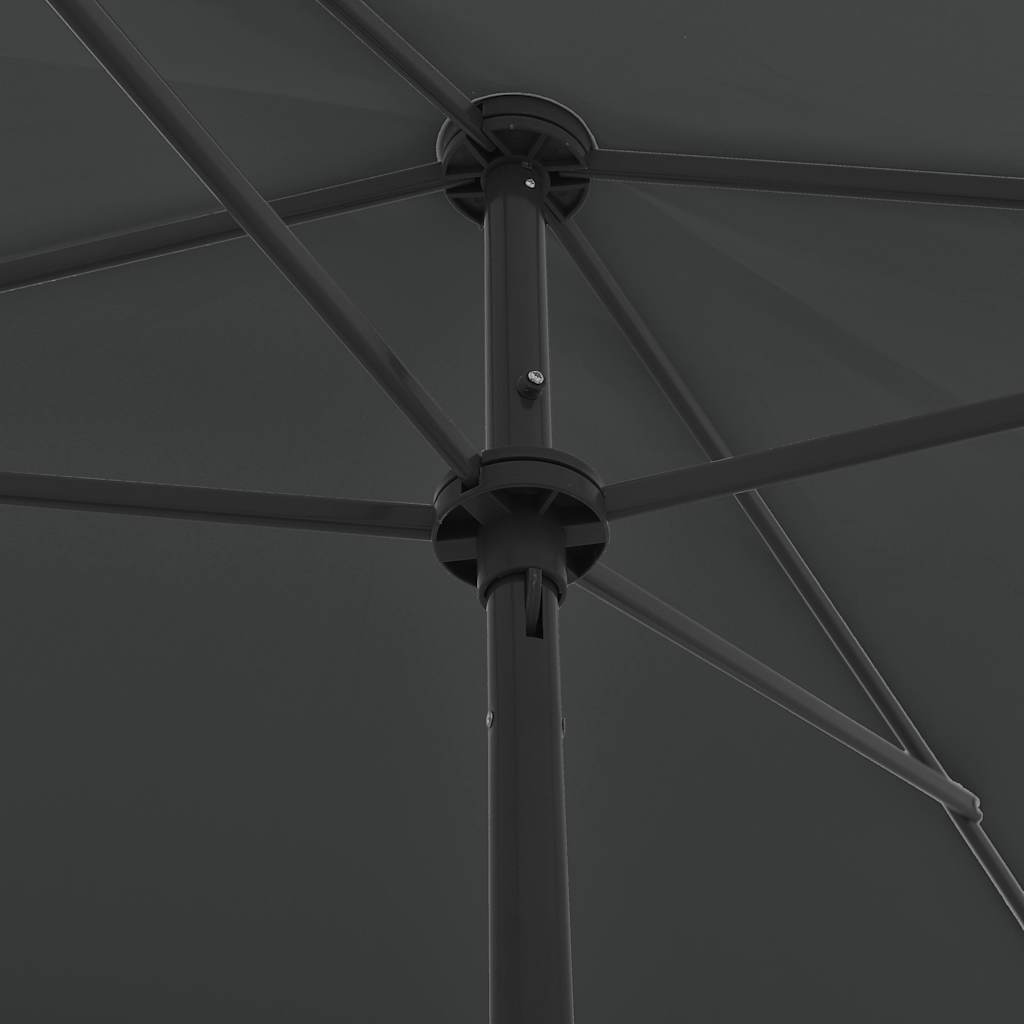 Vidaxl strandparasol 200x125 cm antracietkleurig