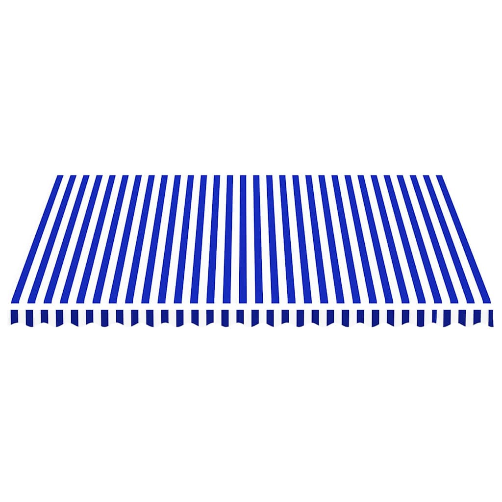 Vidaxl vervangingsdoek voor luifel 450x350 cm polyester blauw en wit
