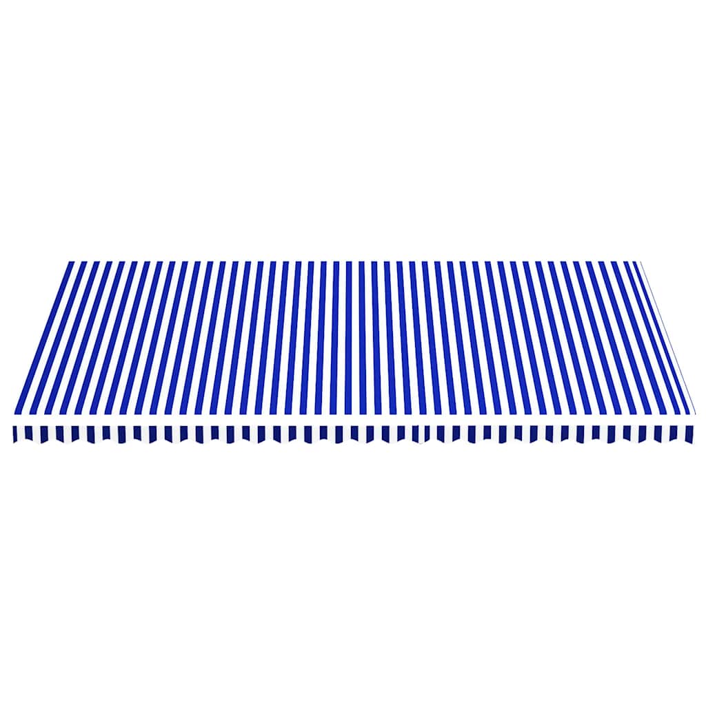 Vidaxl vervangingsdoek voor luifel 6x3,5 m blauw en wit