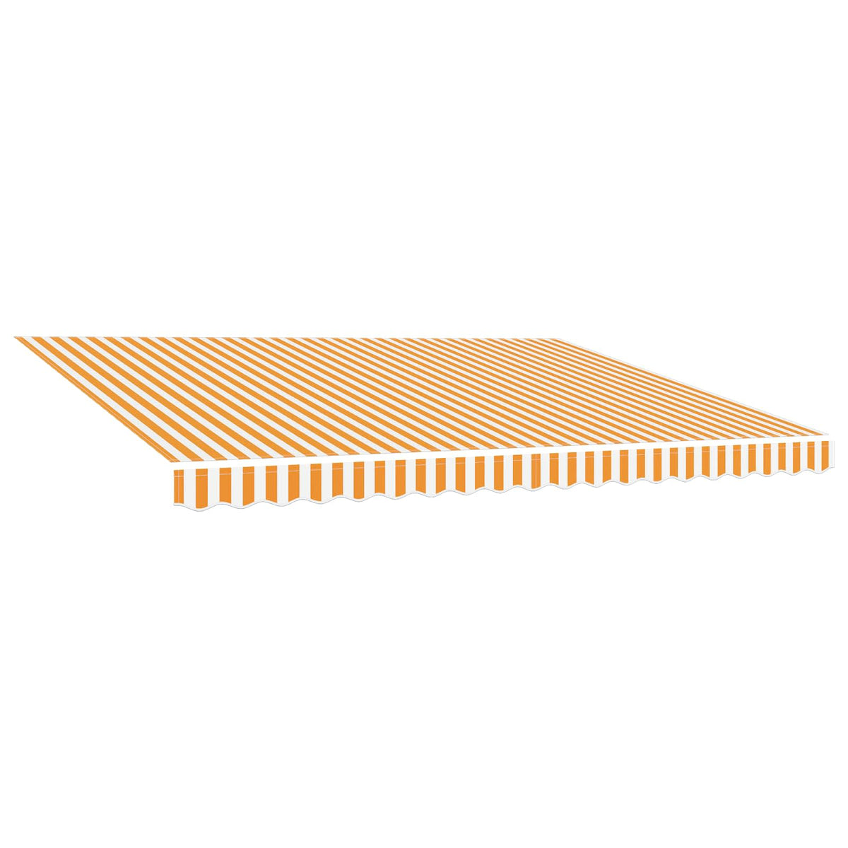 Vidaxl vervangingsdoek voor luifel 600x350 cm polyester geel en wit