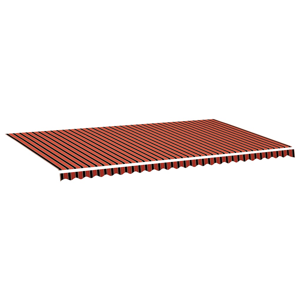 VidaXL Ersatztuch für Markise 6x3,5 m Orange und Braun