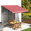 VidaXL Ersatztuch für Markise 4x3 M Bordeaux Rot