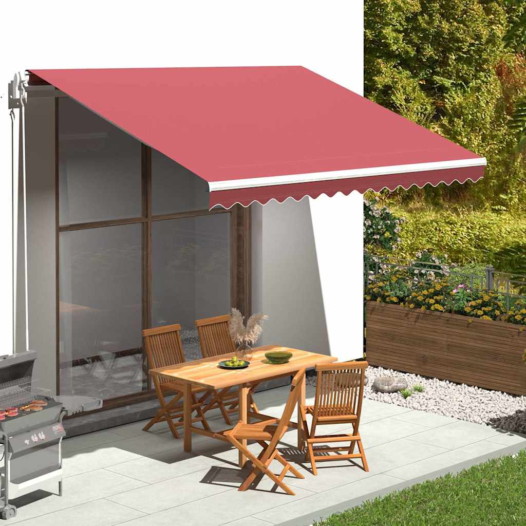 VidaXL Ersatz-Markisentuch 4x3,5 m Burgunderrot