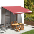 Vidaxl vervangingsdoek voor luifel 450x350 cm polyester bordeauxrood