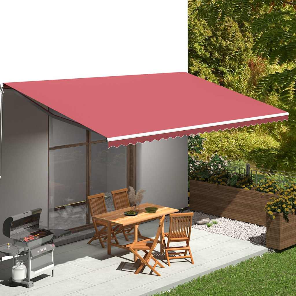 VidaXL Ersatztuch für Markise 6x3,5 m Bordeauxrot