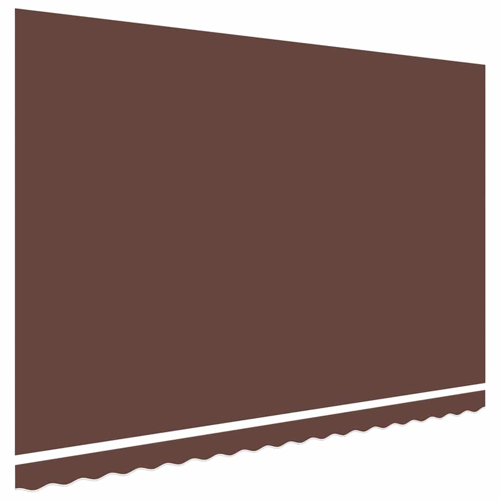 Vidaxl vervangingsdoek voor luifel 400x300 cm polyester bruin