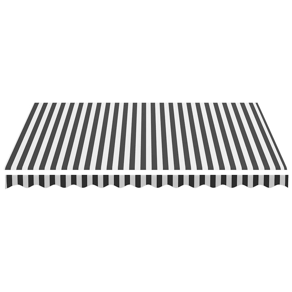 Vidaxl vervangingsdoek voor luifel 350x250 cm antracietkleurig en wit
