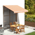 Vidaxl vervangingsdoek voor luifel 300x250 cm polyester geel en oranje