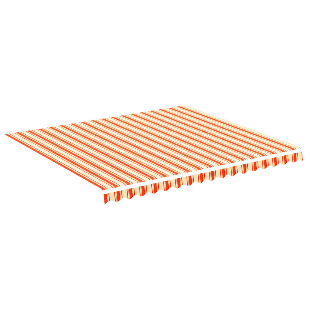 VidaXL Ersatz-Markisentuch 4x3,5 m Gelb und Orange