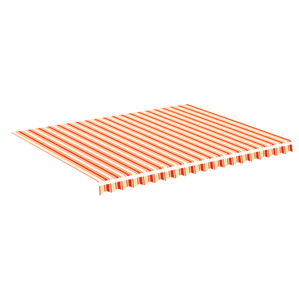 VidaXL Ersatz-Markisentuch 4,5 x 3,5 m Gelb und Orange
