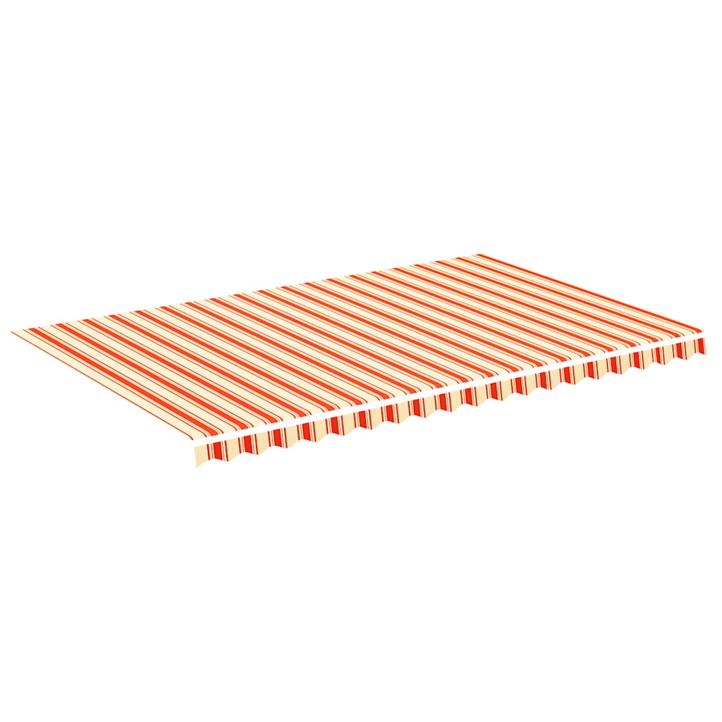 Vidaxl vervangingsdoek voor luifel 500x300 cm polyester geel en oranje