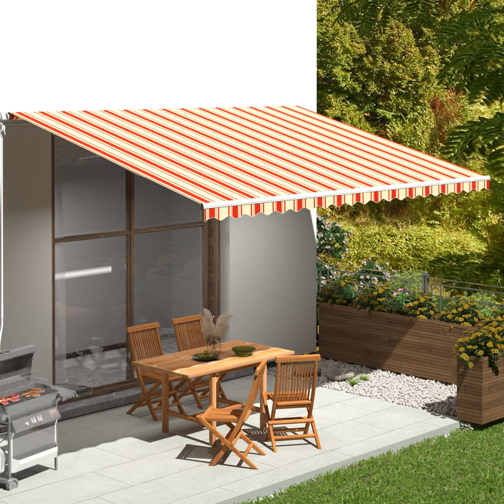 VidaXL Ersatz-Markisentuch 5x3,5 m Gelb und Orange