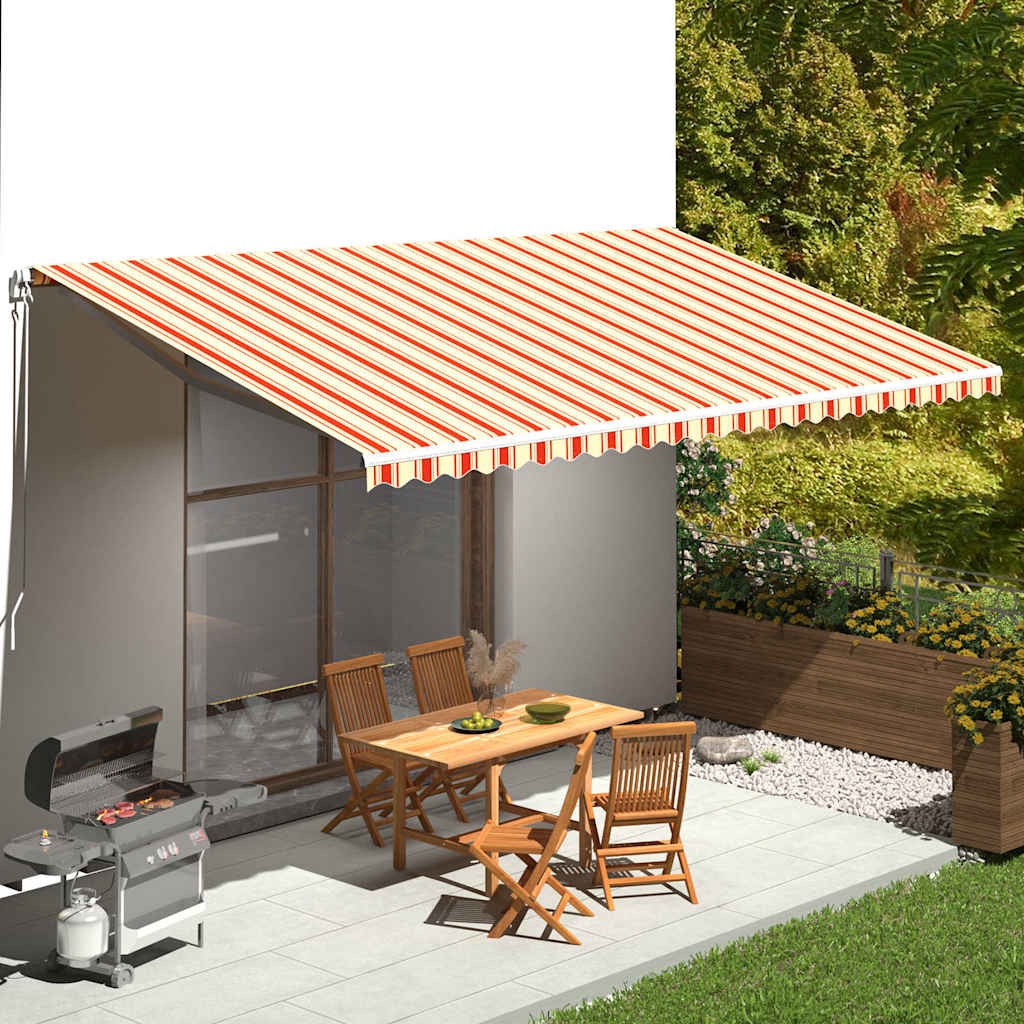 Vidaxx – Design für Markise 6x3,5 m Gelb und Orange