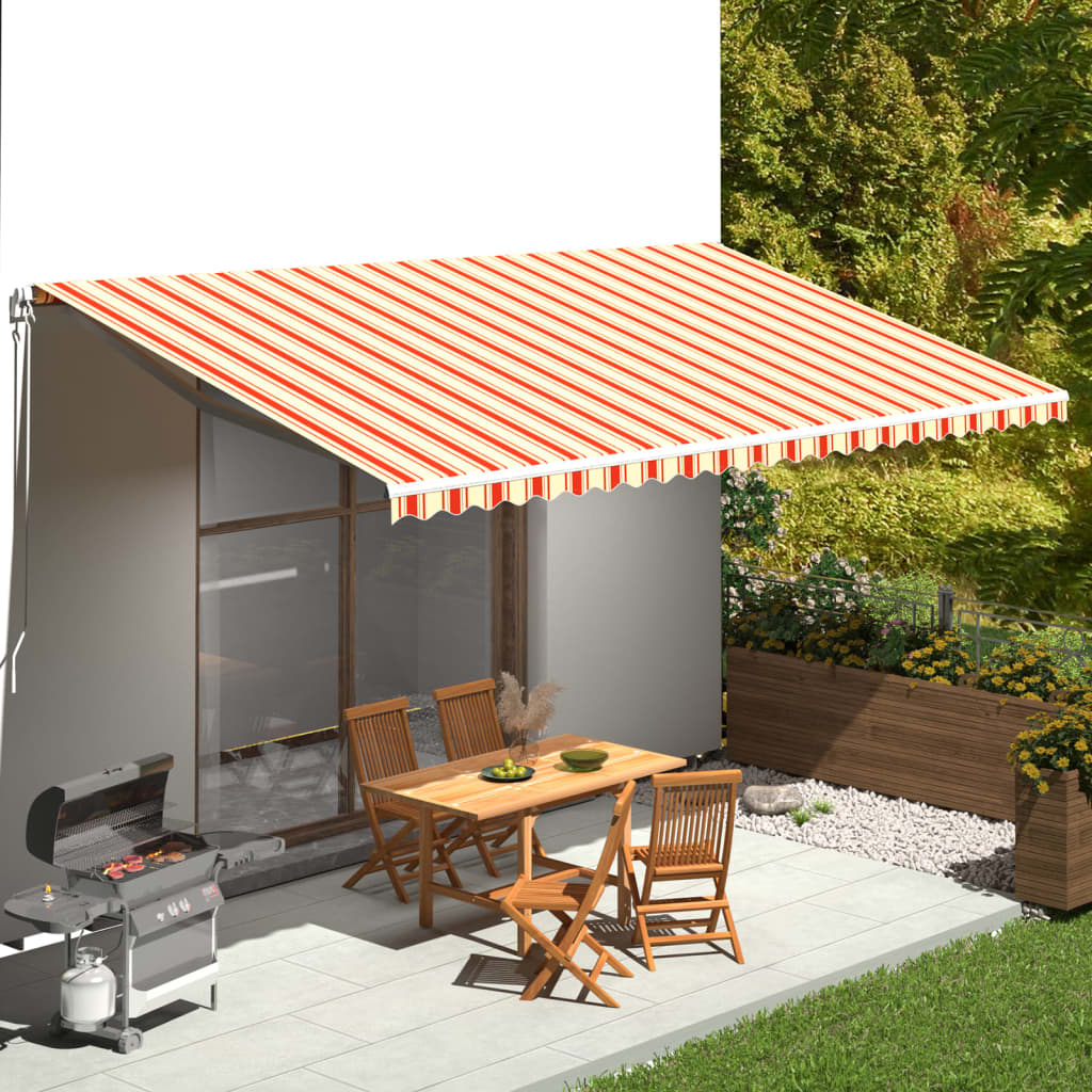 Vidaxx – Design für Markise 6x3,5 m Gelb und Orange
