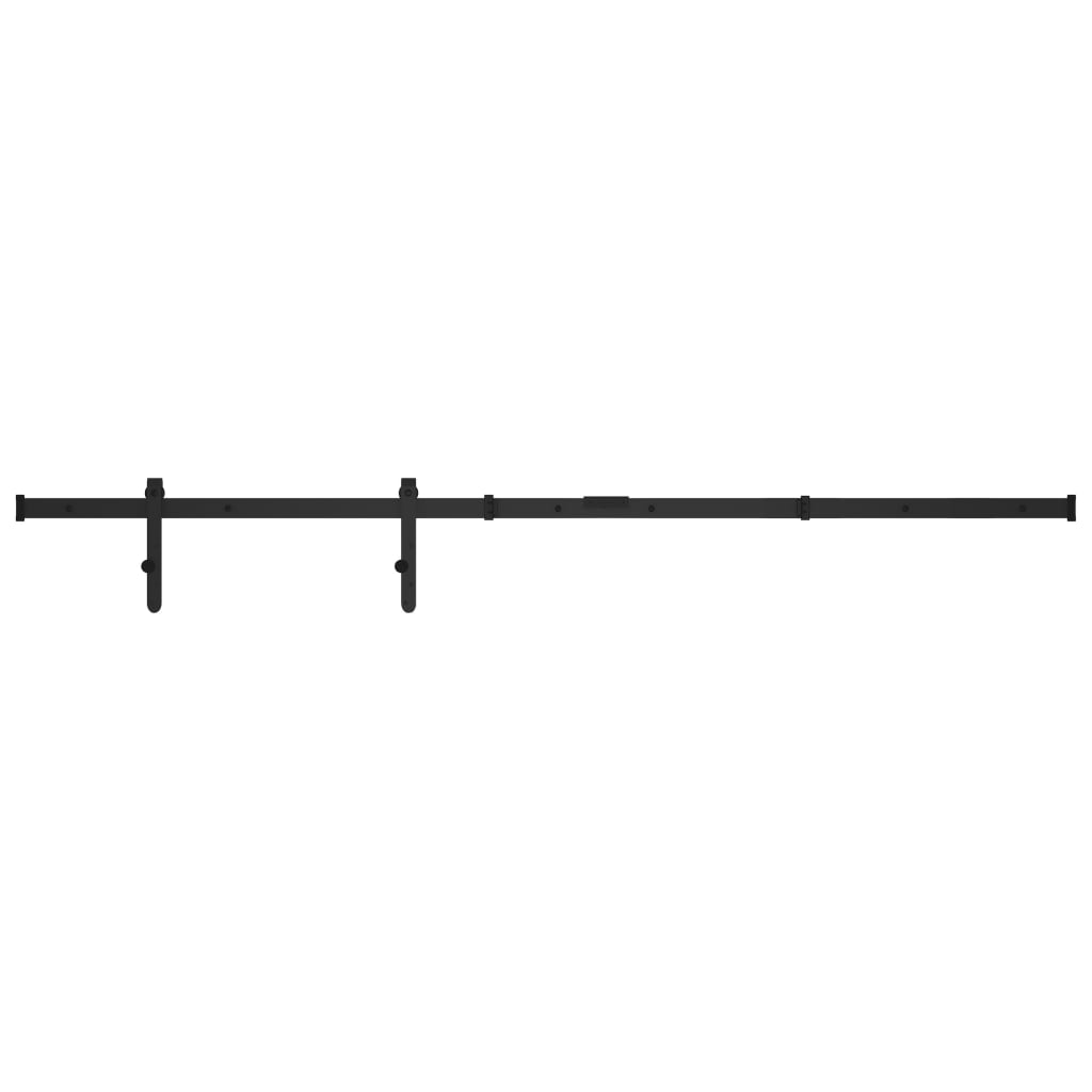 VidaXL Aufhängungsset für Mini-Schiebetüren 122 cm aus Kohlenstoffstahl