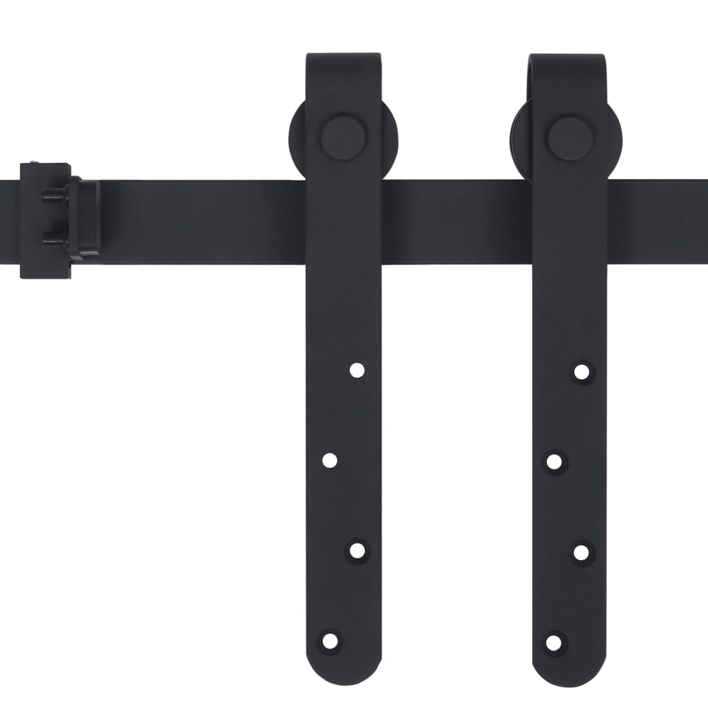 VidaXL Aufhängungsset für Mini-Schiebetüren 122 cm aus Kohlenstoffstahl