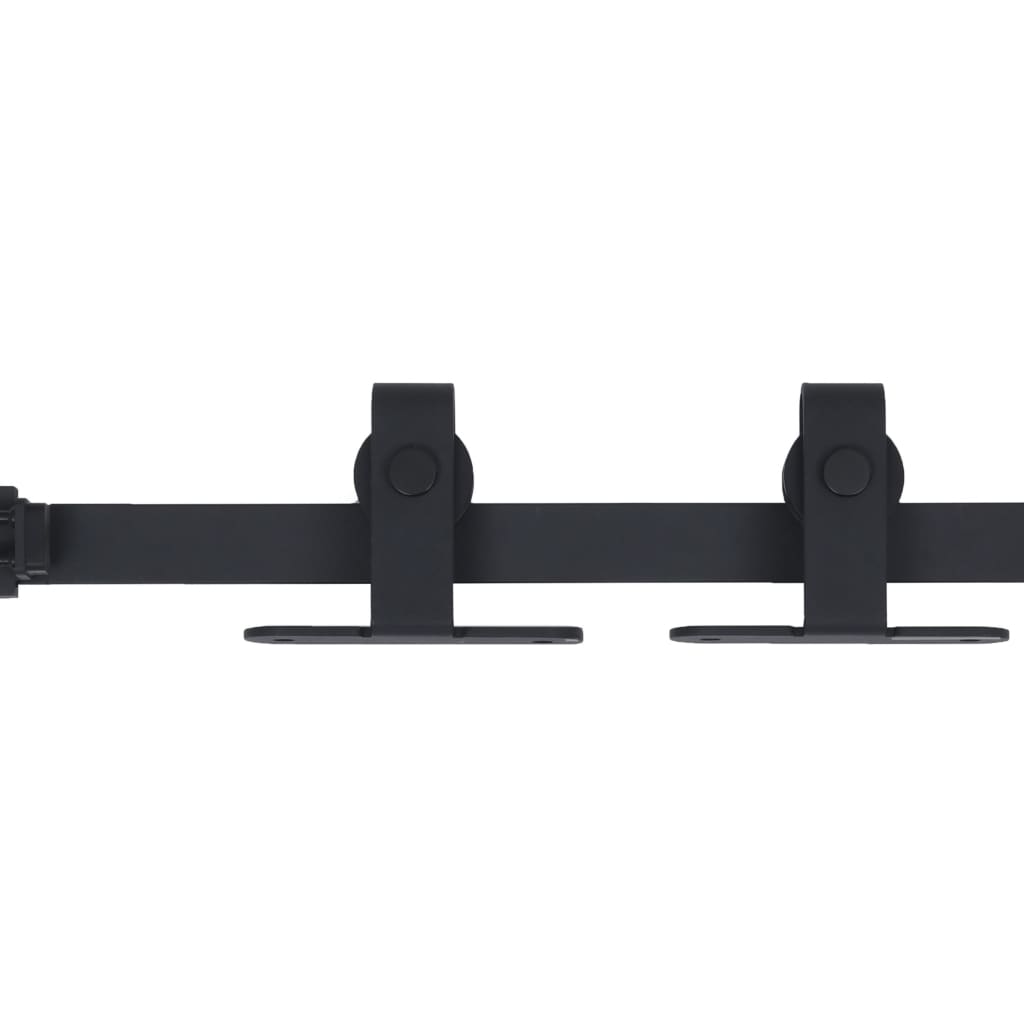 Vidaxl ophangset voor minischuifdeur 122 cm koolstofstaal