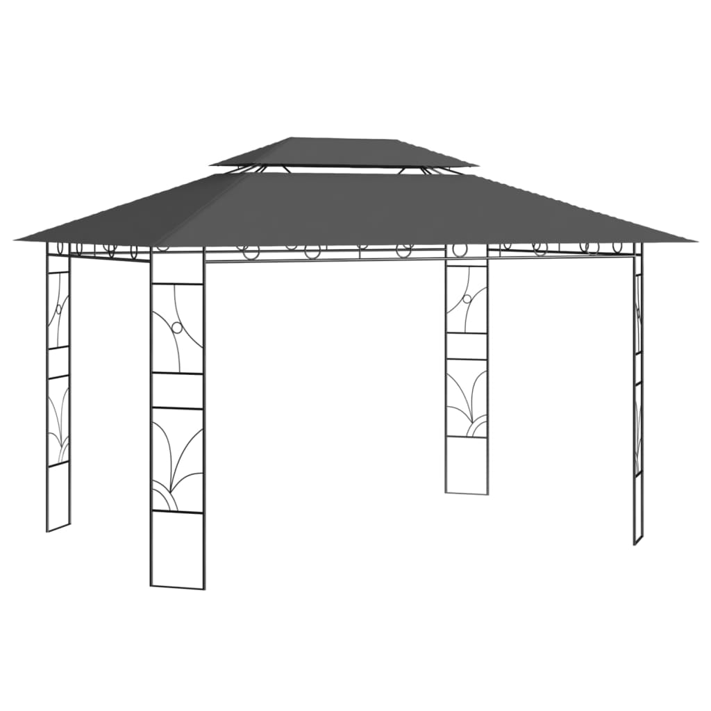VidaXL Laube 160 g m² 4x3x2,7 m Anthrazit -gelöscht