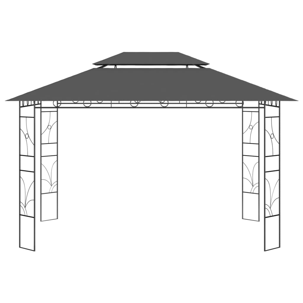 VidaXL Laube 160 g m² 4x3x2,7 m Anthrazit -gelöscht