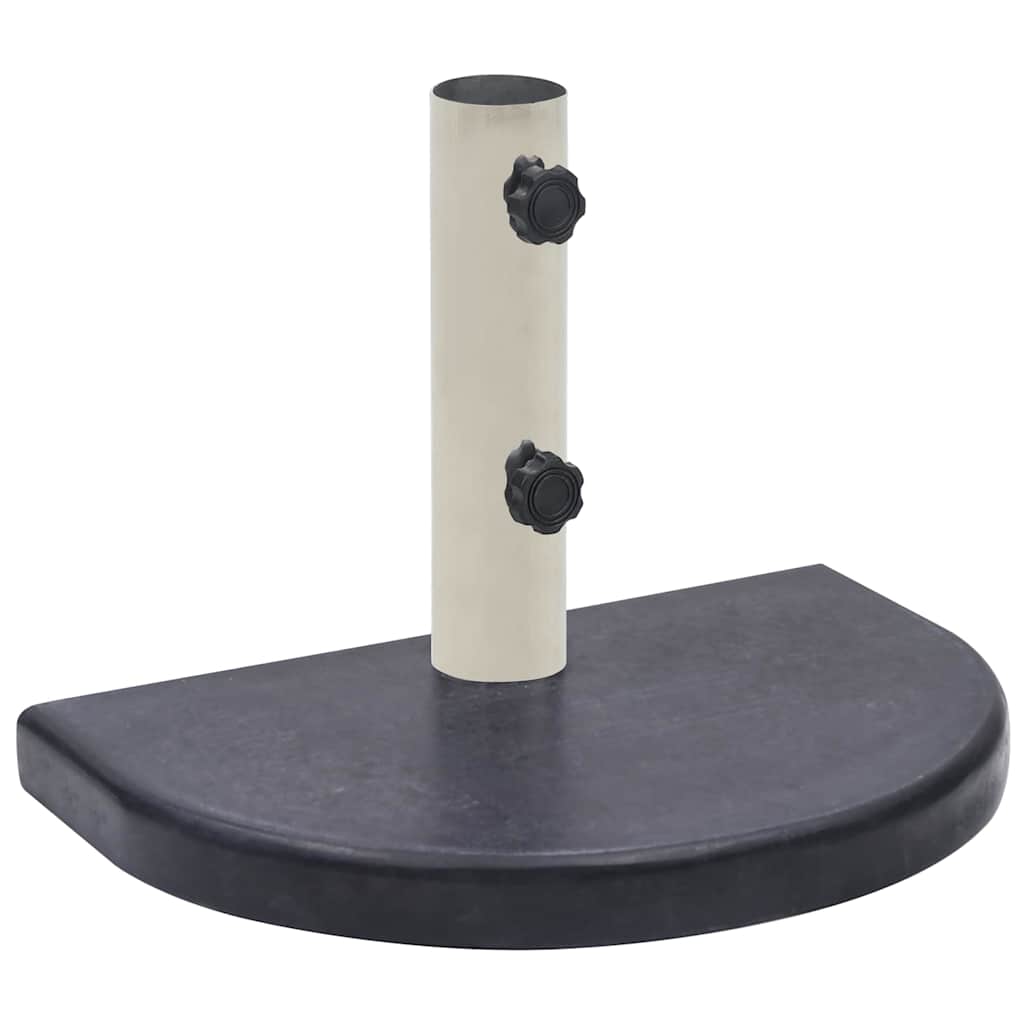 Vidaxl parasolvoet 40x28x4 cm graniet zwart