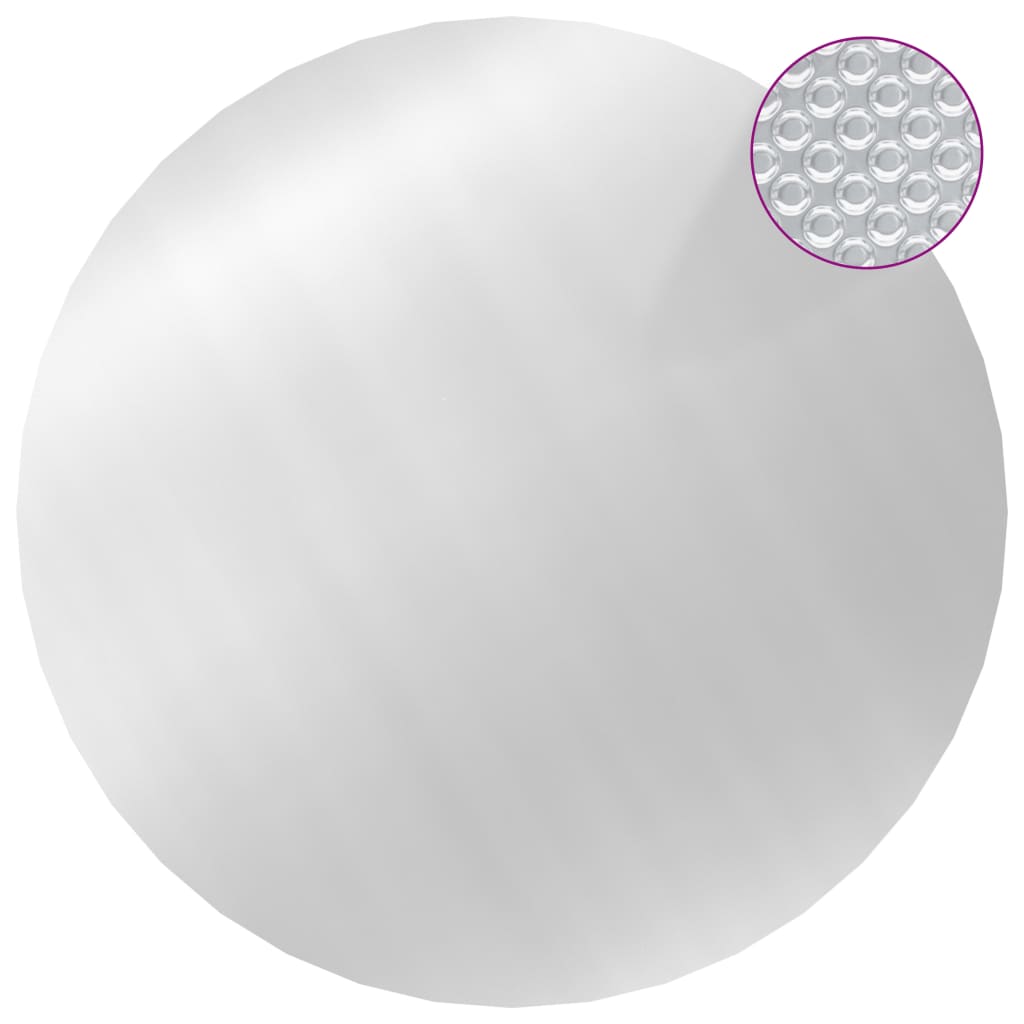 VidaXL Schwimmbadabdeckung 549 cm PE Silberfarben
