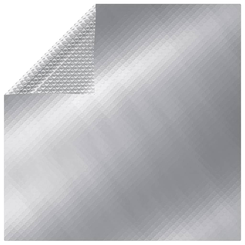 VidaXL Schwimmbadabdeckung 732x366 cm PE Silberfarben