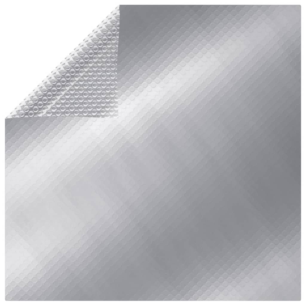 VidaXL Schwimmbadabdeckung 488x244 cm PE Silberfarben