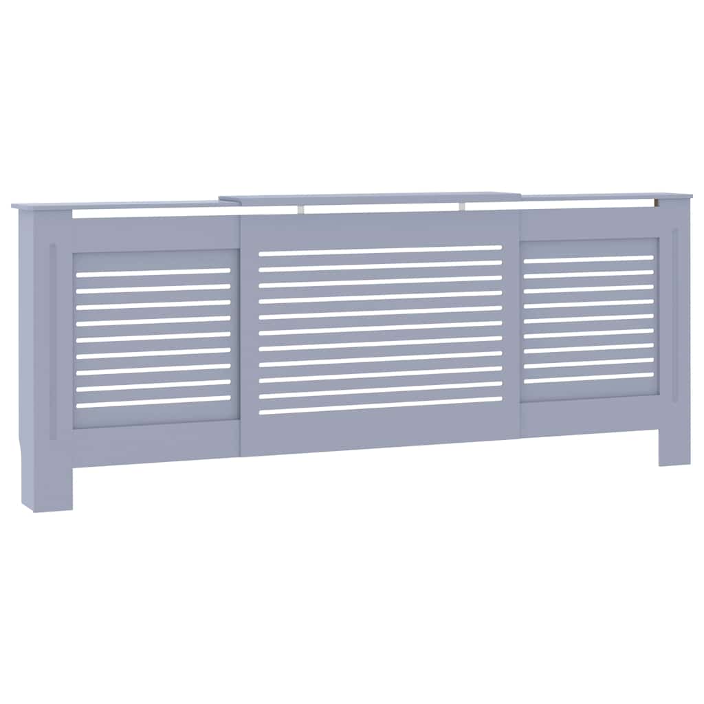VIDAXL - Heizkörperkonstruktion 205 cm MDF Grau