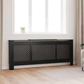 Vidaxl radiatorombouw 205 cm mdf zwart
