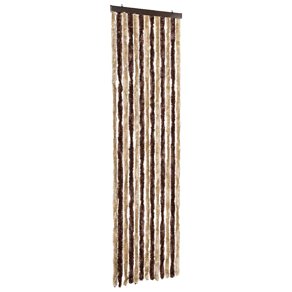 VidaXL Fliegengitter 56x200 cm Chenille beige und hellbraun
