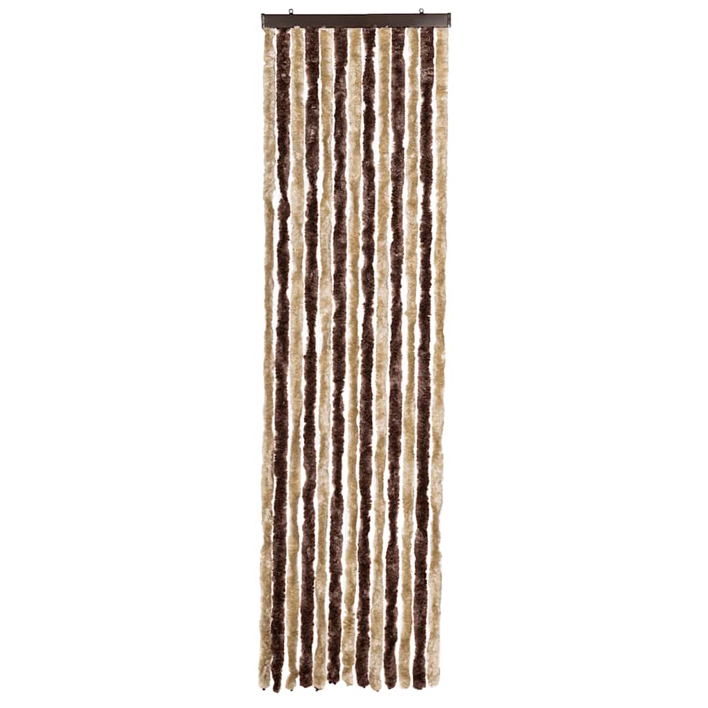 VidaXL Fliegengitter 56x200 cm Chenille beige und hellbraun