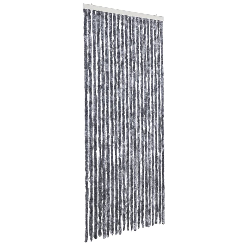 VidaXL Fliegengitter 90x200 cm Chenille silberfarben