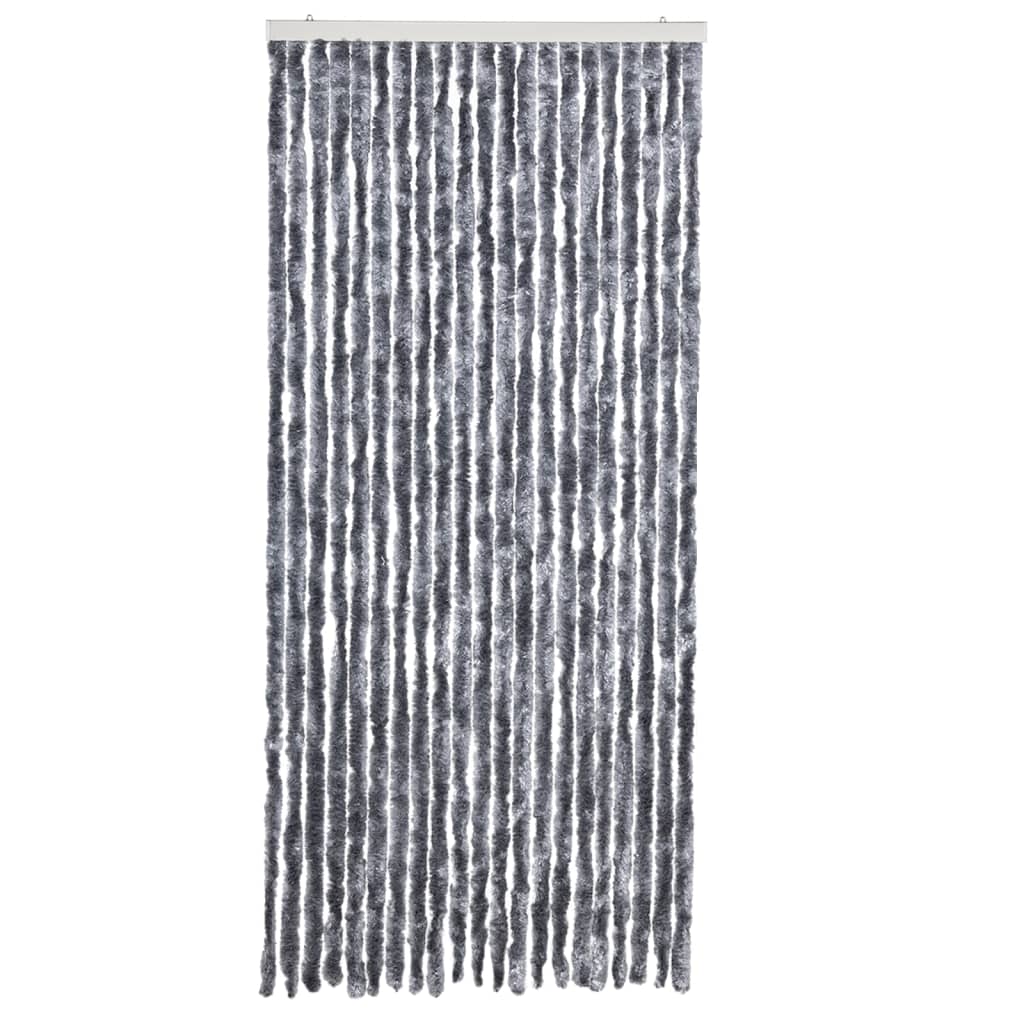 VidaXL Fliegengitter 90x200 cm Chenille silberfarben