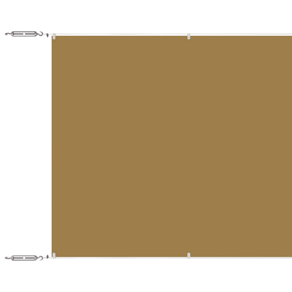 Vidaxl luifel verticaal 60x600 cm oxford stof beige