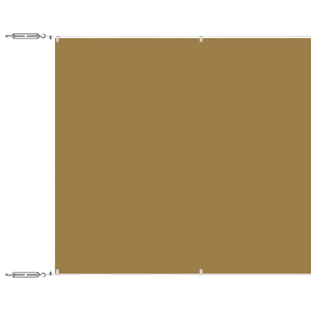 VidaXL Vertikalmarkise 100x800 cm Oxford-Gewebe Beige
