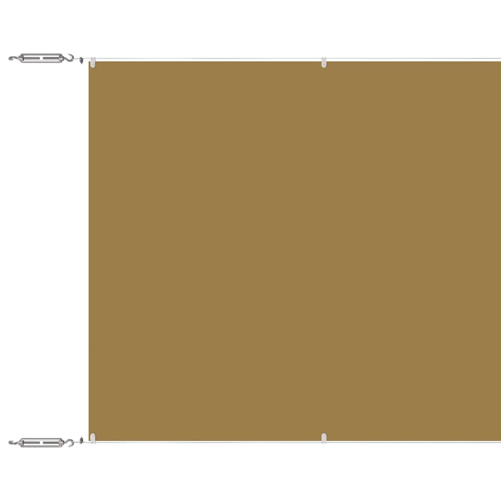 VidaXL Vertikalmarkise 100x1000 cm Oxford-Gewebe Beige