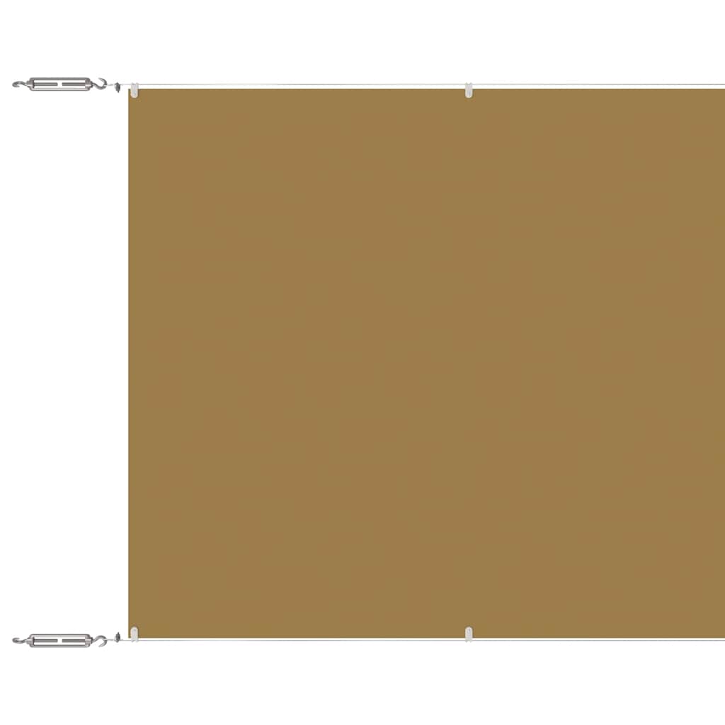 Vidaxl luifel verticaal 140x800 cm oxford stof beige