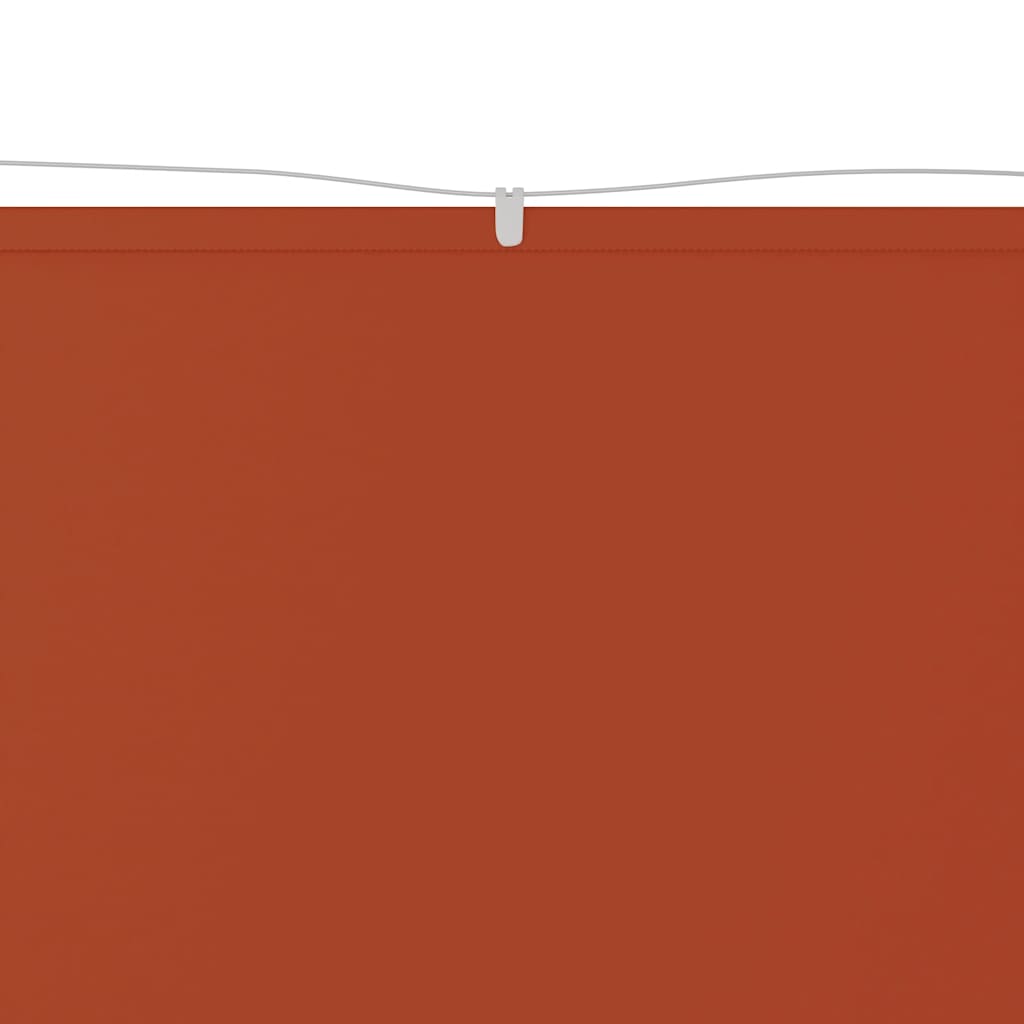 Vidaxl luifel verticaal 60x1000 cm oxford stof terracottakleurig