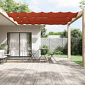 Vidaxl luifel verticaal 100x800 cm oxford stof terracottakleurig