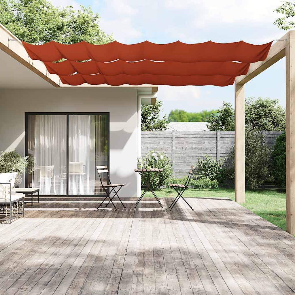 Vidaxl luifel verticaal 140x800 cm oxford stof terracottakleurig