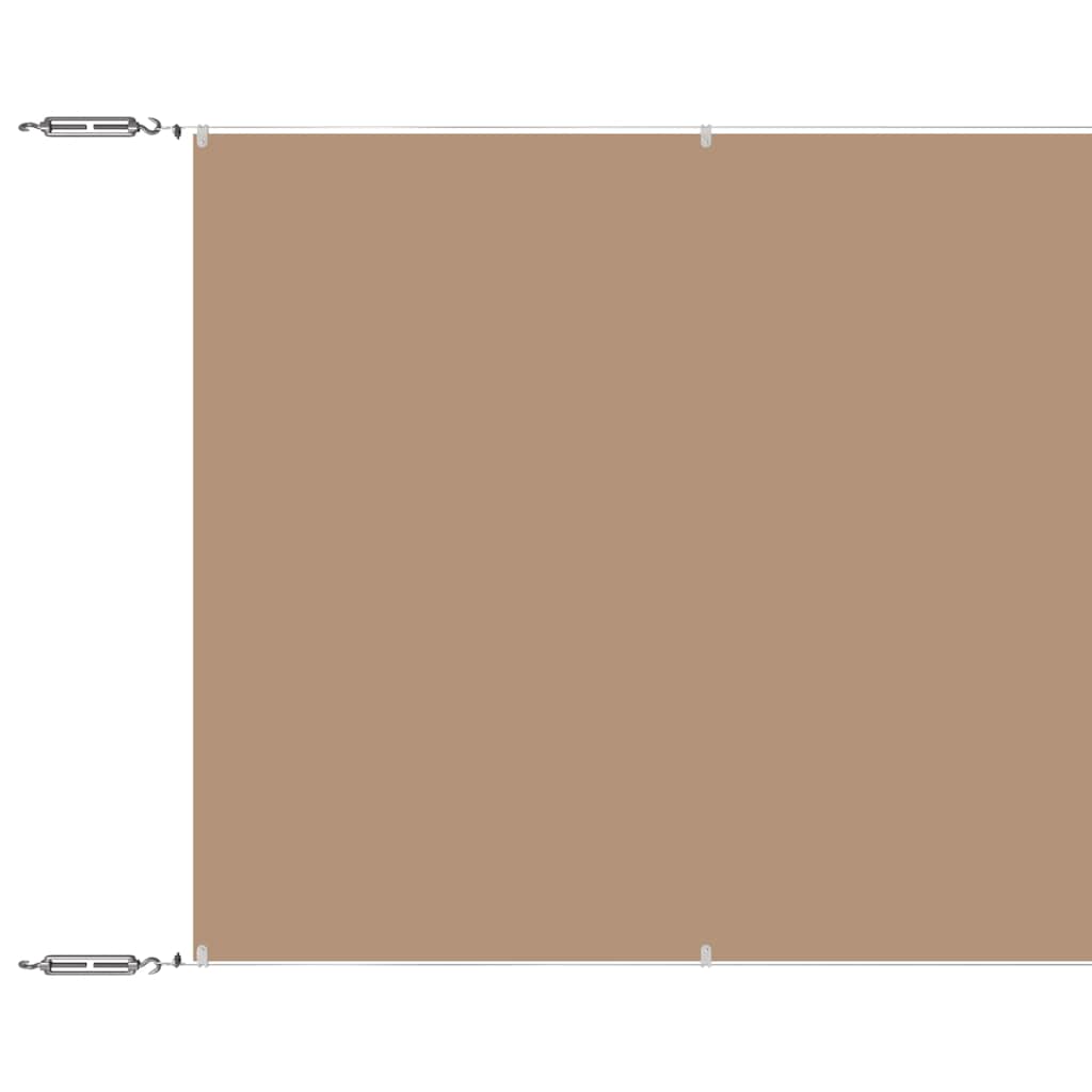 VidaXL Vertikalmarkise 60x1000 cm Oxford-Gewebe Taupe